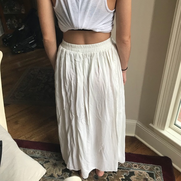 Bergdorf Goodman Ivory Maxi Skirt, Fits Size 2 - 4 - Picture 4 of 7